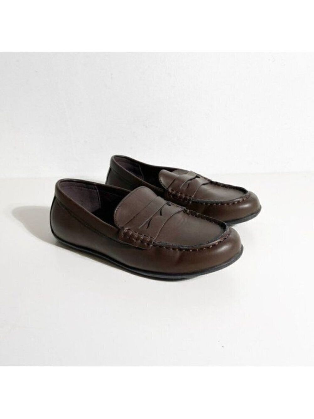 Nordstrom Rack BNWT brownl"Myles" penny oafers boys NEW